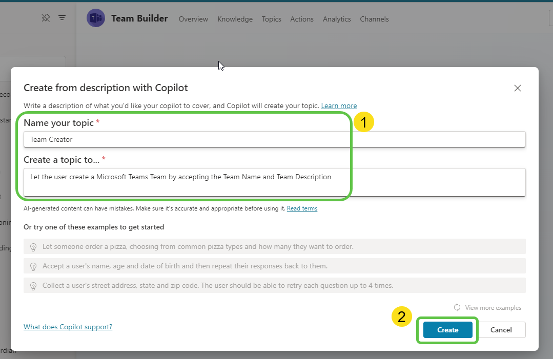 Provide Topic Description